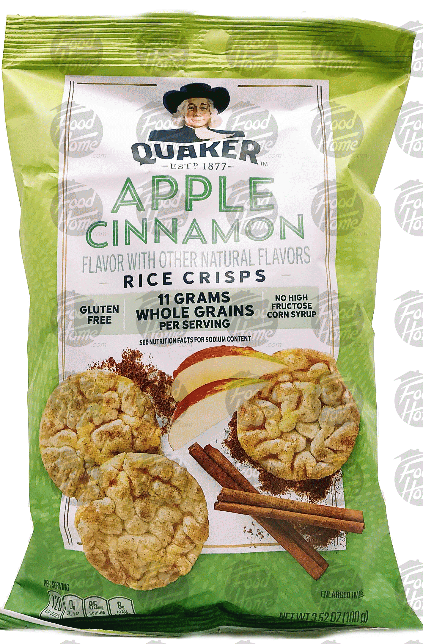 Quaker Popped apple cinnamon rice crisps Full-Size Picture